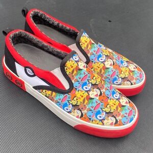 Pokemon Slip On‎ Shoes, Pikachu, Eevee, Charmander Size Youth 6 women's 8
